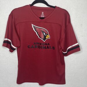 Youth Arizona Cardinals Red Short Sleeve T Shirt NFL Team Apparel Dri-Fit  14-16